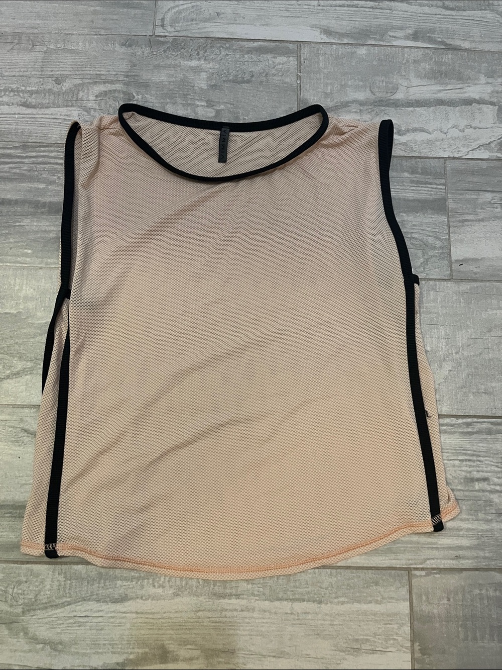 Vimmia Cream Mesh Tank Top with Black Trim - Women
